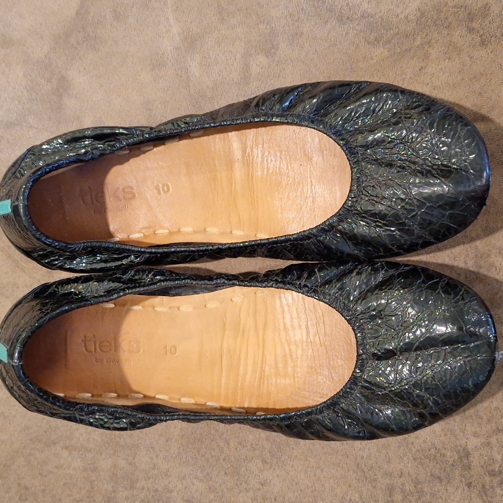 Tieks Black Obsidian Patent 10